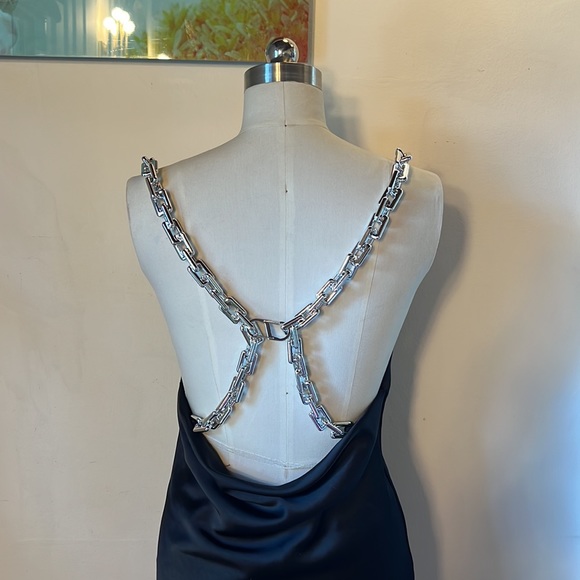 Zara Faux Chain Slip Dress - Picture 4 of 6